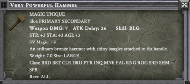 VERY POWERFUL HAMMER item card